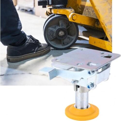 Adjustable Trolley Brake Floor Lock Manganese Steel Trolley Cart Lock with TPU Pad for 4~5in Casters Floor Truck Lock