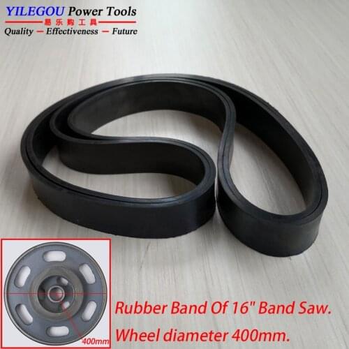 Rubber Band Of 16" Band Saw. 2 Pieces Rubber Ring For 16 Inch Band Saw Scroll Wheel. (Scroll Wheel Diameter 400mm, Width 35mm)