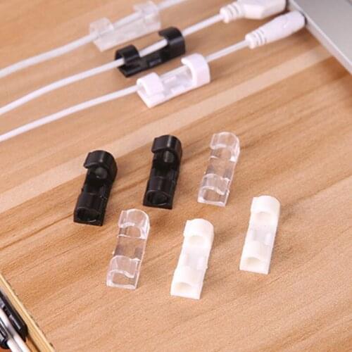 Self adhesive cable winding machine protector binding wire and cable clip management wiring accessories plastic bracket