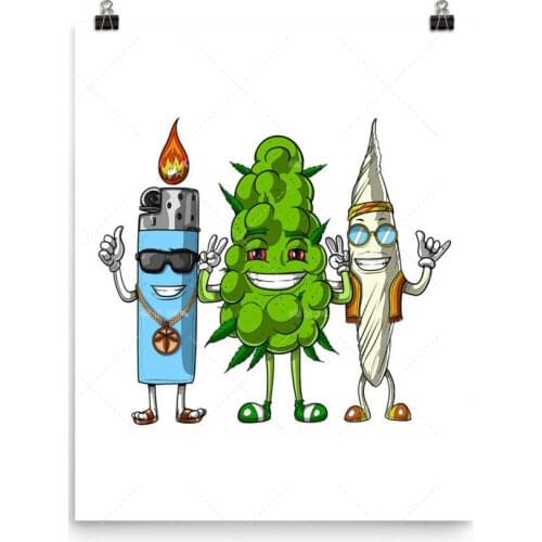 Modern Poster Print Lighter Birthday Candle Cartoon Picture Canvas Painting Nordic Wall Art Living Decor Home Decor Wall Decor