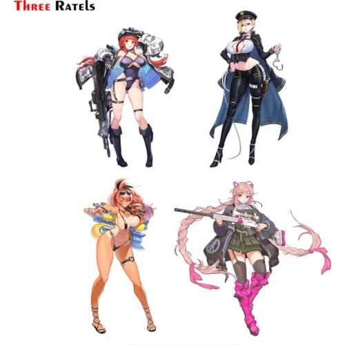 Three Ratels F32 Anime Game Sex Girl With Weapon Last Origin Car Vinyl Sticker Wallpaper Decal