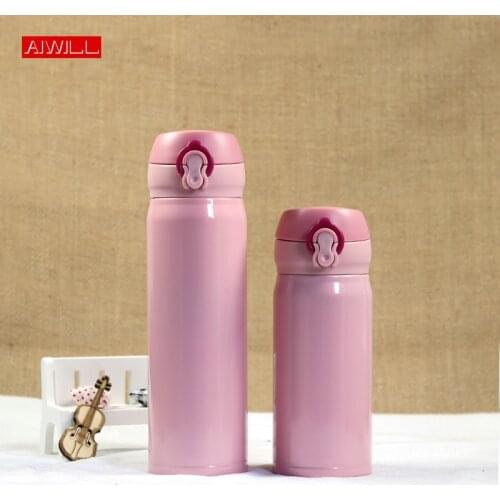 AIWILL High Quality Fashion Lovely Thermos Coffee Cup Water Bottle for girl Stainless Steel Thermocup Vacuum Thermal Mug gift