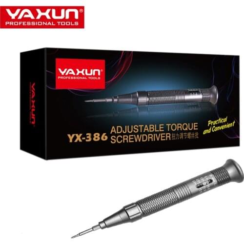 YAXUN YX386 Adjustable Torque Screwdriver Professional Hand Tool Set For Mobile Phone Repair For IPhone,Huawei,Xiaomi,Samsung
