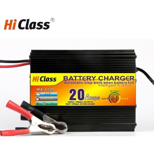 Car Battery Charger 12/24V 10A Full Automatic Car Motorcycle Lead Acid Battery Chargers Agm Gel Wet with LED Display