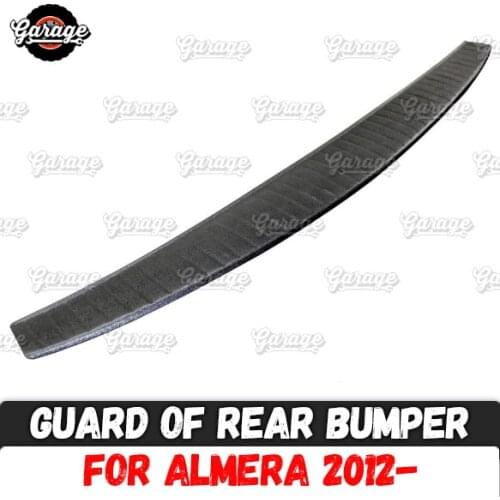 Guard of rear bumper case for Nissan Almera 2012- ABS plastic accessories protective plate of scratches car styling tuning