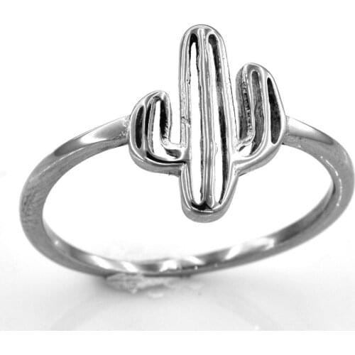 FANSSTEEL Stainless Steel Jewelry Ladys Cactus Ring FSR20W87