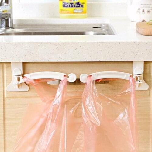 1PC New Bag Hanging Kitchen Cupboard Door Back Stand Trash Garbage Storage Holder Rack