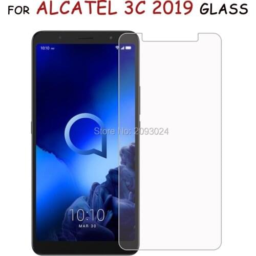 5PCS Tempered Glass For Alcatel 3C 2019 High Quality Protective Film Screen Protector For Alcatel 3 C 2019 Screen Film Protector