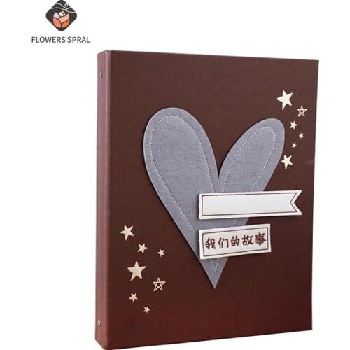 60-Page Scrapbook Album Family Gathering Photo Collection Large-Capacity Baby Photo Collection Couple Love Record Album Gift