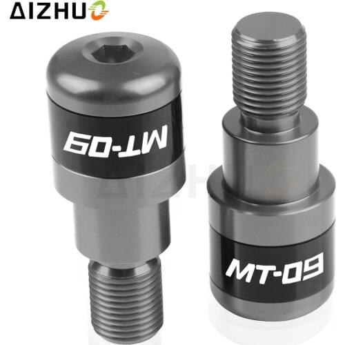 CNC Motorcycle Accessories Handlebar Handle Grips End Hand Bar End Cap For YAMAHA MT09 MT 09 MT-09 FZ09 FZ 09 2014 2015 2016