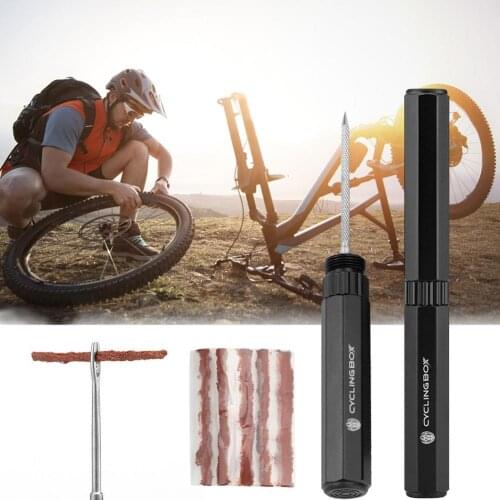 Bicycle Tubeless Tire Repair Tool Kit MTB Road Bicycle Tyre Drill Puncture Sealant DIY Tire Maintenance Cycling Repair Tools