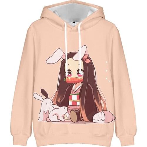 2021 New Demon Slayer Sweatshirt Boys/Girl School Hoodies High Quality Kids Hoodies Autumn Loose Clothing