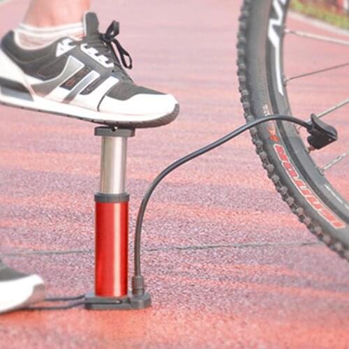 Portable Bicycle Pump Mini Hand Pump Cycling Riding Air Pump Ball Tire Inflator Valve MTB Mountain Bike High Pressure Foot Pumps