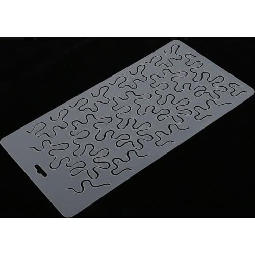 Clear Plastic Stencil Quilting Template Tool Embroidery Stencil For DIY Patchwork Painting 32.5x16.5cm #11