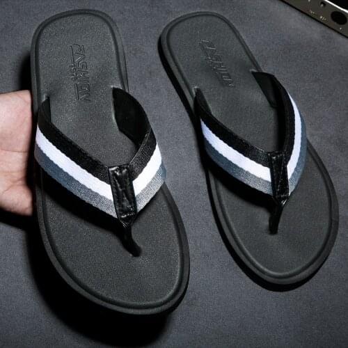 LLUUMIU summer slippers men travel slippers unisex slides for men stripe shower slippers bamboo men casual shoes size 15