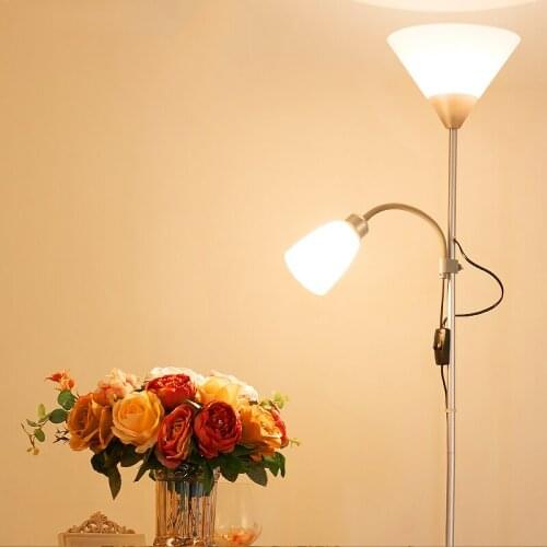 Modern 2 lights mother and child Floor Lamps Living Room adjustable Hotel Lighting E27 AC 110V 220V For Bedroom