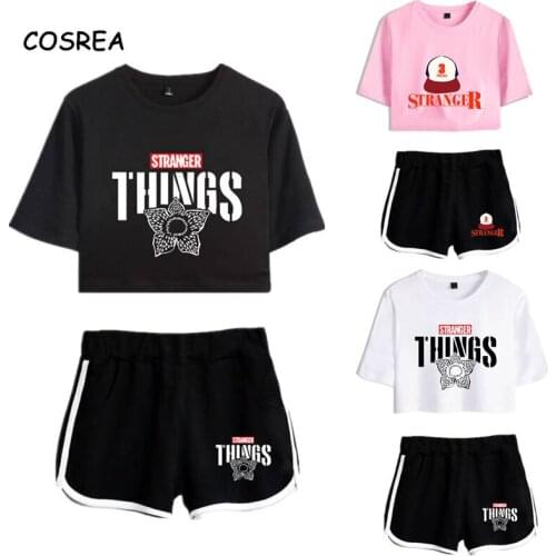 Stranger Things Sweatshirt Dustin Cosplay Nancy Wheeler Running T-shirt Stranger Things Costume Shorts for Men Sport Shorts Suit