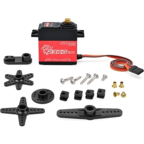 SURPASS HOBBY 23KG Semi Aluminum Frame Digital Steering Gear Extended Version RC Car Accesorries RC Car Servo