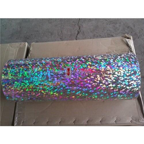 Heat transfer film supplier with hologram image CDH-17 Crystal Silver with free shipping