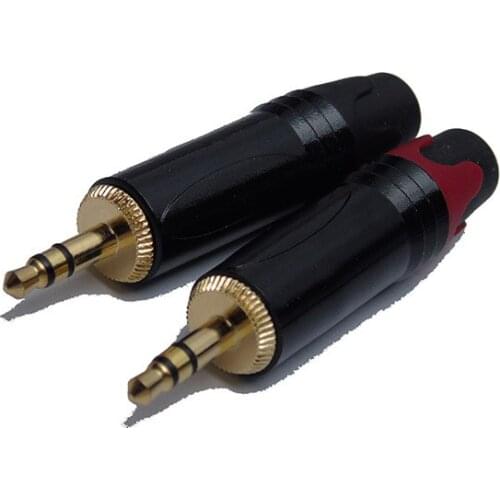 High Quality 5pcs / lot 3.5mm stereo 1/8" audio Plug