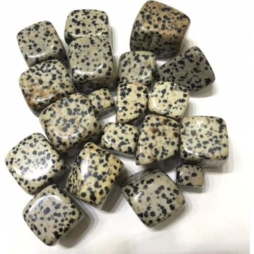 100-500g Natural Dalmatian Jasper stone polished mineral tumbled stone for Reiki