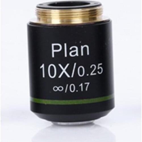 10X Infinity Plan Achromatic Objective Lens 10 Times Educational Lab School Olympus Biomicroscope Biological Microscope 20.2mm