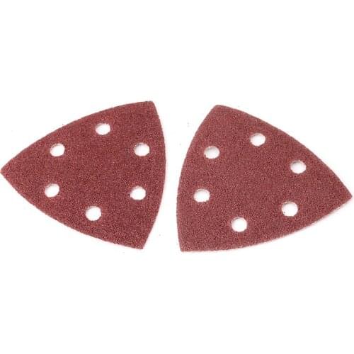 20pcs Triangular Sanding Paper Grit 40-240 Triangle 90mm 3.54inch Self-adhesive Sandpaper Polishing Sanding Disc Abrasive Tools