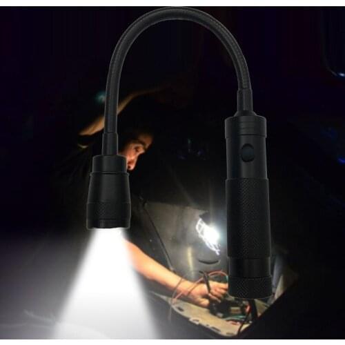360 Degree Flexible LED Flashlight Magnetized Head Telescopic T6 LED Camping Flashlight Magnetic Pick Up Tool Lamp Light