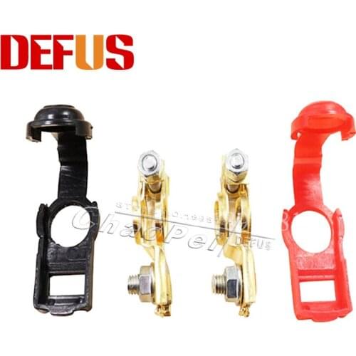 DEFUS 2 pair Car Quick Disconnect Battery Caravan Boat Motorhome Connector Battery Terminal Negative Positive Auto Replacement