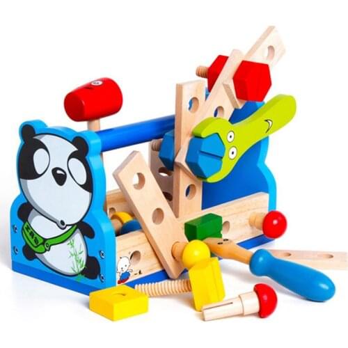 Wooden Tool Playset Educational Building Wooden Toy Kit Classic Wooden Tool Toy Baby Preschool Early Learning Education Games