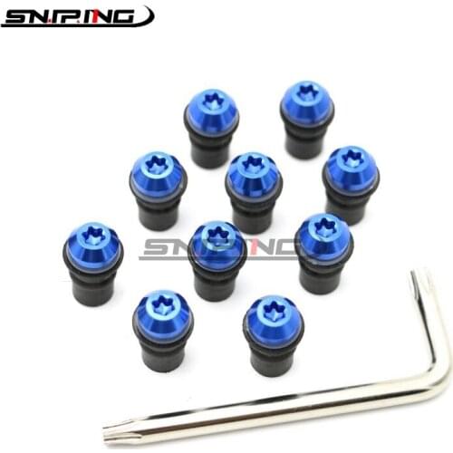 For Ducati 959 2015 2016 2017 Scooter 1299 15 16 17 Windshield Nut Kits 10PCS M5 Windscreen Bolts