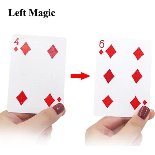 Fantastic 4 to 6 Moving Point magic tricks Close Up Card Magic Professional Magician Trick Magic Tool Magic Prop