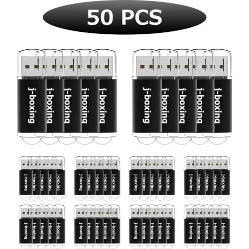J-boxing 50PCS 64MB USB 2.0 Flash Drive Rectangle Small Capacity Memory Stick Pen Drive for PC Laptop Tablet Macbook Multicolors