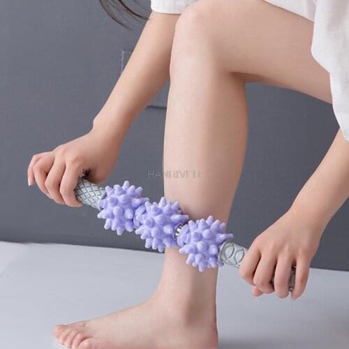 Thorn ball Massage Stick Fascia Muscle Massager Body Relaxation Massage Rod Spike Roller Thin Leg Yoga Health Care Tool