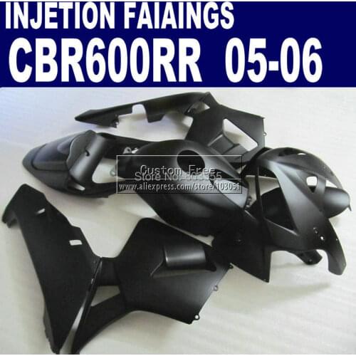 ABS Injection body fairings set for Honda matte black CBR 600RR fairing CBR 600RR 2005 2006 CBR600RR 05 06 motorcycle bodykit
