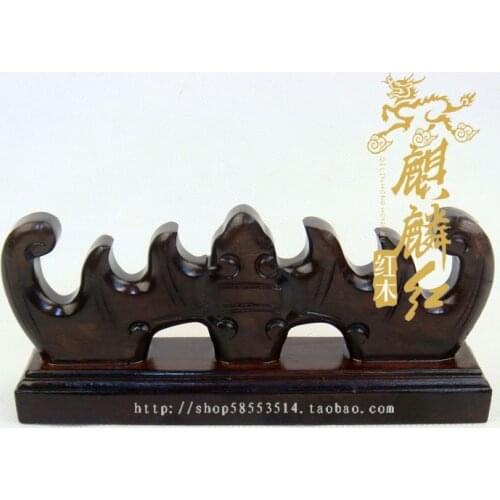 Kylin rosewood crafts mahogany black hair sticks of wood penholder large bat brush support price 20152015 NEW