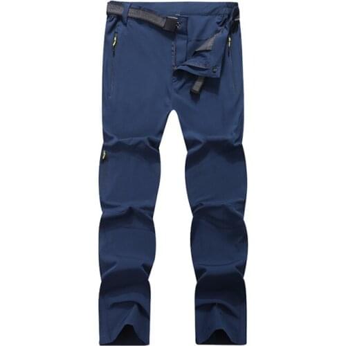 Summer Breathable Plus Size Camping Treeking Fishing Trousers Quick Dry Outdoor Sport Windproof Waterproof Hiking Pants