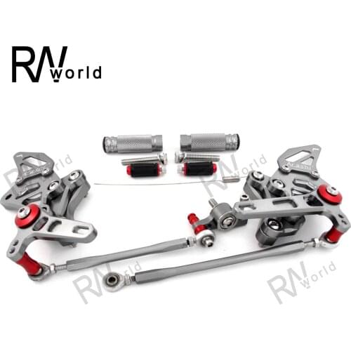 Motorcycle CNC Adjustable Rear Sets Rearset Foot rest Footrest For DUCATI 1198 1198S 1198R 2010-2012 2011 1198-S 1198-R 10 12 13