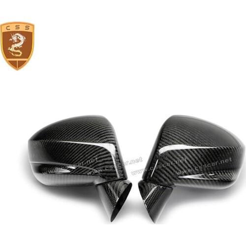 New Fashion Dry Carbon Fiber Mirror Covers For GTR GT-R R35 OEM Style Rearview mirror shell Replace car parts decoration 00513