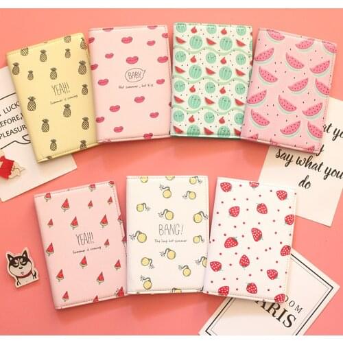 The Japanese Fresh style Passport Holder,PU Leather Travel Passport Cover Credit Card ID Card Holder Size:10*14CM