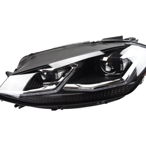 Head Lamp For Golf 7 MK7 Headlights Golf 7.5 R LINE Design Fog Lights Day running light H7 LED Bi Xenon Bulb Car Accessories