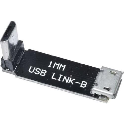 JHEMCU USB Link-B 90 Degree L Type Right Angle Micro USB Adapter Board Tuning Extension Board for RC FPV Tinywhoop Drones DIY