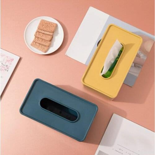 Plastic Tissue Box Wet Tissue Holder Wipes Paper Storage Box Paper Towel Dispenser Home Living Room Napkin Organizer