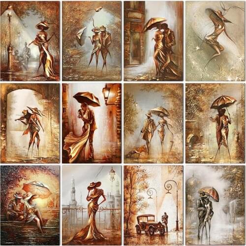 Full Square 5D Diy Diamond Painting Romantic Elegant Couple Ladies Diamond Embroidery Cross Stitch Mosaic Home Decor Gift Bh239