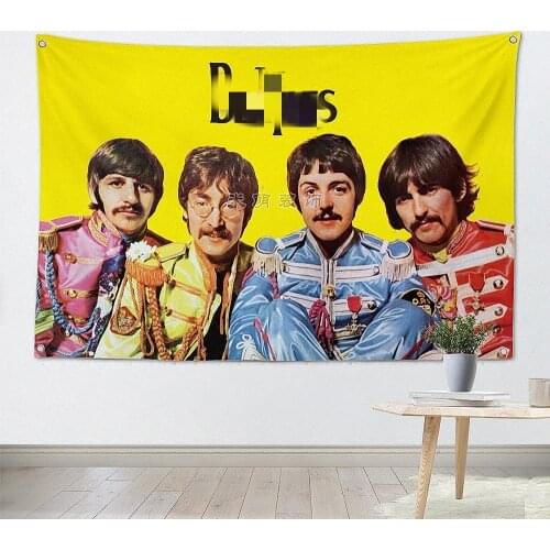 Rock Band Posters Banners Flags Hip hop\Jazz\Reggae\Heavy Metal Music Poster Tapestry Hanging Painting Background Decor Cloth A5