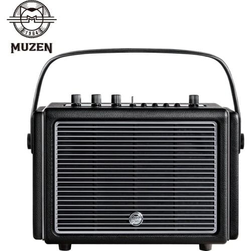 MUZEN Wild Mini Retro Bluetooth Speaker Rugged Metal Portable Waterproof Powerful Outdoor Audio Creative Birthday Present