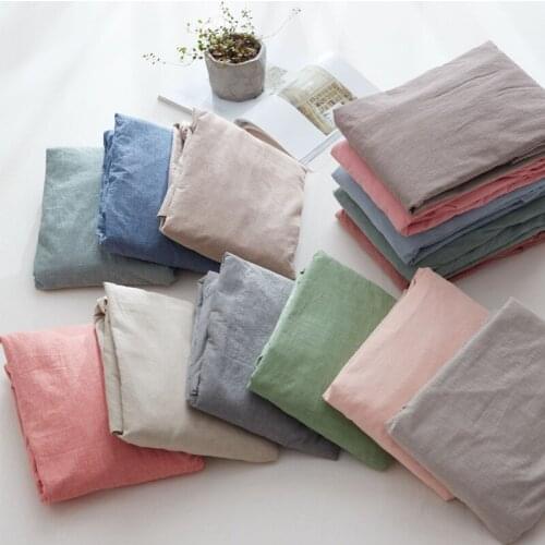 100% Cotton Bed Sheet Towel Fabric Smooth Bedspread Coverlet for Mattress Protector Anti Mites Bed Cover for Mattress Topper