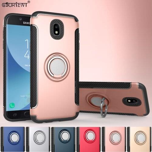 Metal Ring Case For Samsung Galaxy J5 Pro 2017 Hybrid Shockproof Back Cover SM-J530F/DS SM-J530FM/DS Stand Phone Case SM-J530F