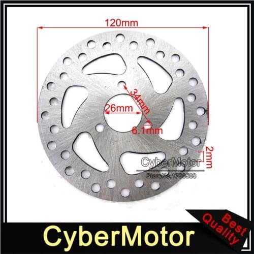 26mm 120mm Brake Disc Rotor For 2 Stroke 47cc 49cc Engine Pocket Bike Mini Dirt Kids ATV Quad 4 Wheeler Electric Gas Scooter