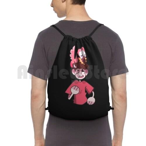 Alberts Stuff 6A Backpack Drawstring Bag Riding Climbing Gym Bag Albertsstuff Flamingo Wattpad Funny Albertstuff Flamingo